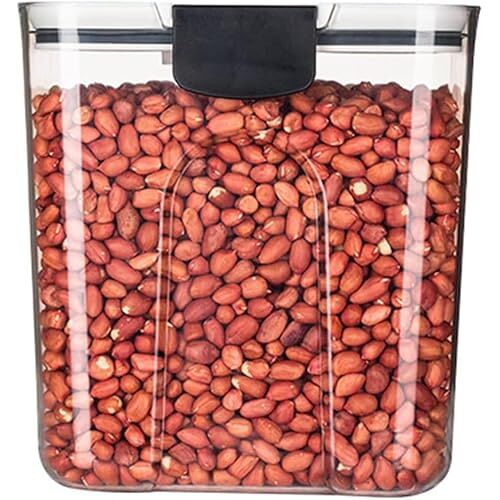 ShanGaiLi Graanopslagcontainers/luchtdichte voedselopslagcontainer met klapdeksel/stapelbare keukendispenser voor granen/voor rijstmeel pasta opslag (XL)