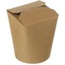 KURTT Asia foodbox Noodle Box Asian Food Wok to go beker Bruin lunchbox maaltijdbox maaltijd take away 100 stuks, 26oz 750ml