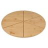 FACKELMANN Pizza snijplank hout rond 32 cm – van hernieuwbare bamboe – snijgroeven voor perfect gelijke pizzastukken – pizzaplank uit de serie Pizza & pasta