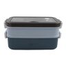 Generic Lunchbox met soepkom Bento Box Lunchbox volwassenen Lunchboxen Lunchbox Kinderen Lunchbox met vakjes luchtdicht en lekvrij BPA vrij (Blauw)