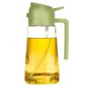 Jeeeun 2024 New Oil Dispenser, Oil Dispenser for Kitchen, 2 In 1 Oil Dispenser and Oil Sprayer (green)