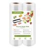 UKOFEW 2 rollen voedselvacuümzakken, vacuümzakken, voedselzakken, vacuümzakken, vacuümfolie, BPA-vrij, herbruikbaar, voor alle vacuümverpakkers (20 x 500 cm)