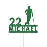 SHAMSCO Gepersonaliseerde Golf Cake Topper Custom Golfing Thema Cake Decoratie, Elke Naam en Leeftijd