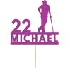 SHAMSCO Gepersonaliseerde Golf Cake Topper Custom Golfing Thema Cake Decoratie, Elke Naam en Leeftijd