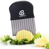 "N/A" Crinkle Cutter, Stainless Steel Potato Chipper Chip Cutter, Potato Cutter French Fries Vegetable Cutter and Fruit Slicer, Potato Spiral Cutter by IrshPick