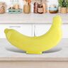 Leftwei Banana Holder Case, Banana Outdoor Travel Case, Keep Fresh Banana Box Keeper en Protector, Cute Banana Carrier Opbergdoos voor Kersen Datums Druiven (Geel)