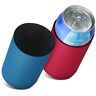 kwmobile 2x 500ml Can blikjeskoeler Voor bier- en frisdrankblikjes Koeler voor drankblikjes in rood/blauw -