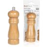 A2ZWORLD Pepermolen, zoutmolen, kruidenmolen, zoutmolen (klein 15,3 cm, beige)