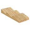 Navaris Bamboe Lade Messen Houder 40 x 15 x 5 cm Messenblok voor het Opbergen van Messen Voor maximaal 13 Messen
