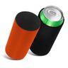 kwmobile 2x 500ml Can blikjeskoeler Voor bier- en frisdrankblikjes Koeler voor drankblikjes in zwart/oranje -