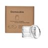 Demeuble 4pack glazen gistingsgewichten voor brede mond Mason Jar fermentie zuurkool, kimchi, augurken conservering