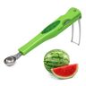 Fencelly Meloen Baller Scoop Watermeloen Vork Slicer Cutter,Roestvrij Staal Watermeloen Cutter Fruit Carving Tools Set,Watermeloen Mes voor Dig Pulp Separator