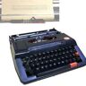 Quepiem Retro handmatige typemachine, machinetypemachine, ouderwetse handmatige typemachine, traditionele draagbare handmatige typemachine met koffer literaire retro collectie cadeau(black)