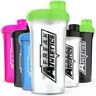 Freak Athletics Proteïne Shaker Fles 700ml Shaker voor proteïne shakes BPA vrije Shaker Fles (Doorzichtig Transparant/Groen Deksel)