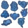 Cuticuter Set geïnspireerde leeuwenkoning, 8 stuks, blauw