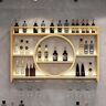 Nzgtejlfch Wine rack wall mounted,bar shelves wall mounted,liquor bottle display shelf,wall mounted wine rack,liquor shelf,bar shelves,bar bottle display shelf,wine glass rack wall mounted,wine wall (Color : Go