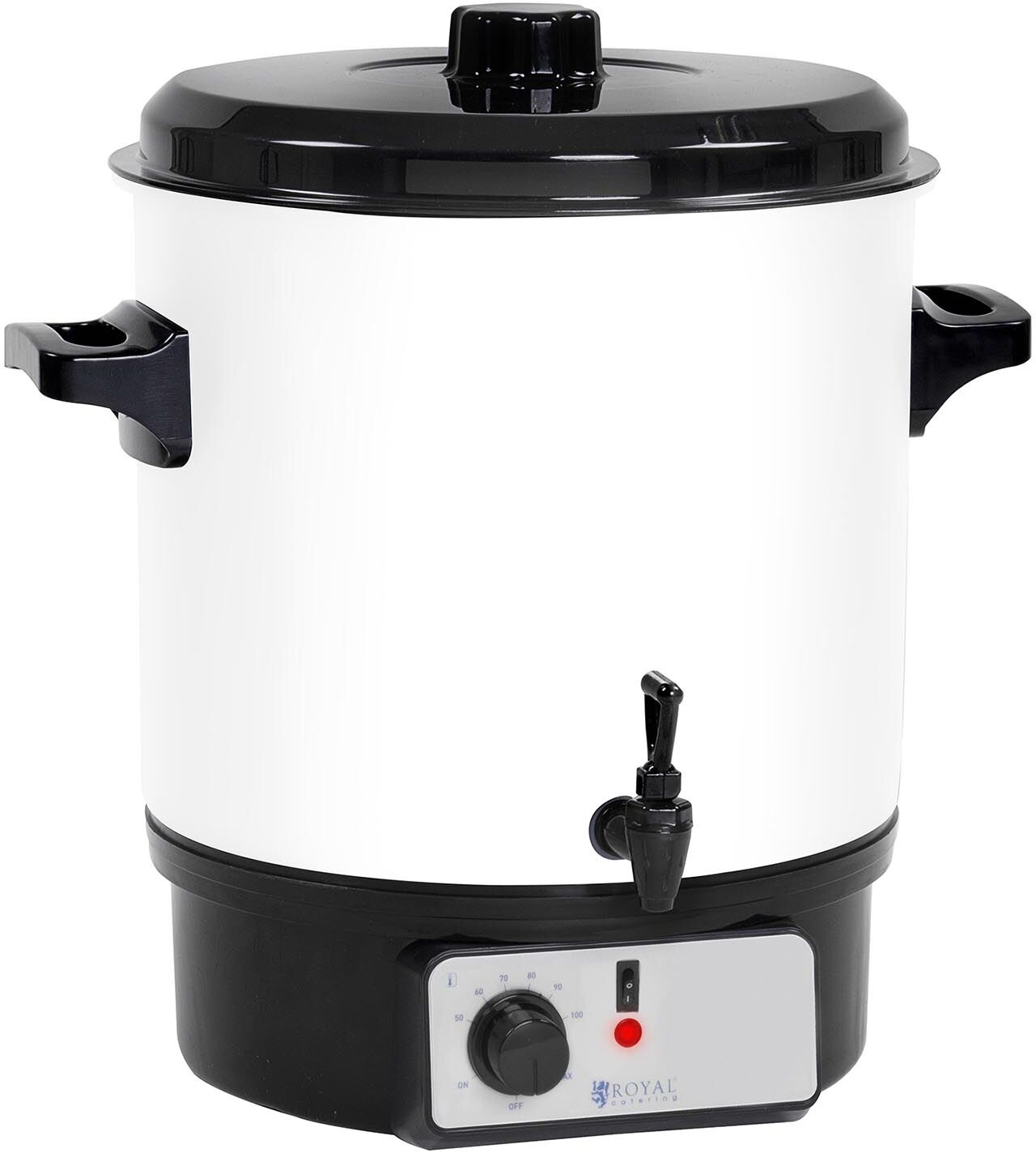 Royal Catering Glühwein ketel - 27 L - Timer - Aftapkraan 10010836