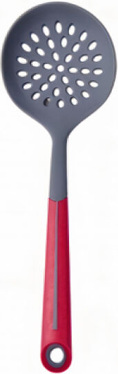 Alpina schuimspaan 31 cm grijs/rood - Grijs,Rood