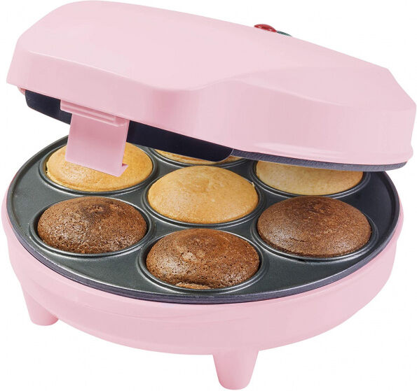 Bestron cupcakemaker 27,5 cm RVS roze - Roze