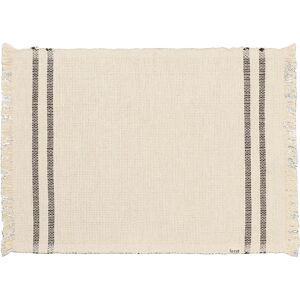 Ferm Living - Savor Placemat Off-White/chocolate - Bordbrikker