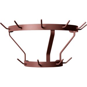 Massproductions Marcel Coat Rack - Wall Mounted, Wine Red