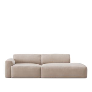 NO GA Brick 2-Seater Open End Right - Shadow Beige