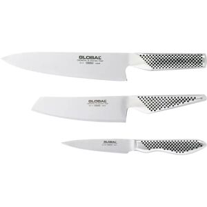 Global G-2538 knivsett, 3 kniver rustfritt stål