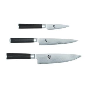 Kai Shun Classic knivsett 3 deler Krom-svart