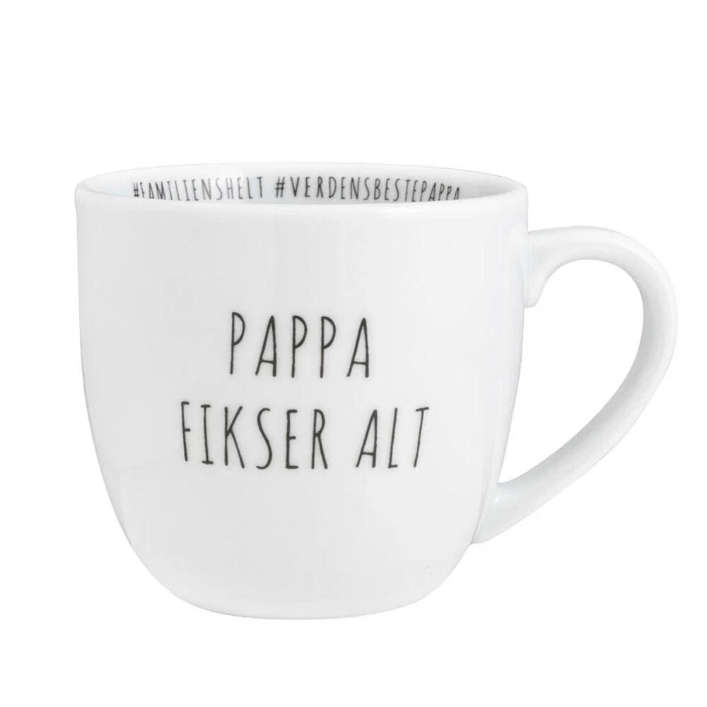 Porsgrunds Porselænsfabrik Hashtagkrus: Pappa Fikser Alt - 38cl - Hyttefeber.No 🇳🇴