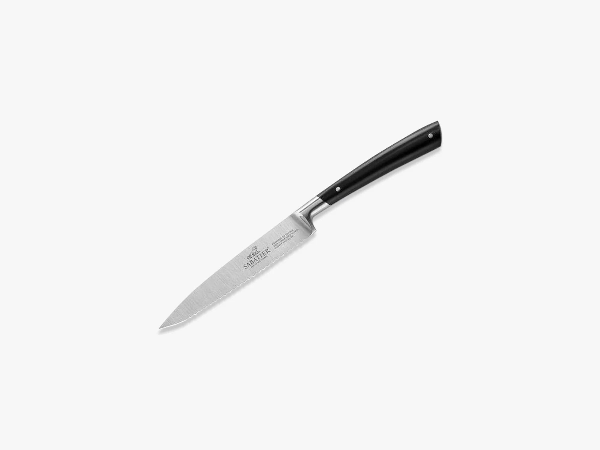 Lion Sabatier Edonist tomatkniv stål / svart, L12 / 23cm
