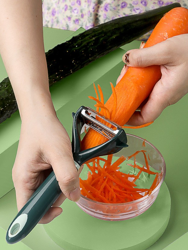 Newchic 1 PC Two-in-one Multifunctional Stainless Steel Fruit and Vegetable Peeler Kitchen Gadgets
