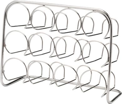 Hahn Kitchenware Pisa Spice Rack 12 Jar - chrome