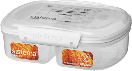 Sistema Bake It Splitt Hvit - 1 stk