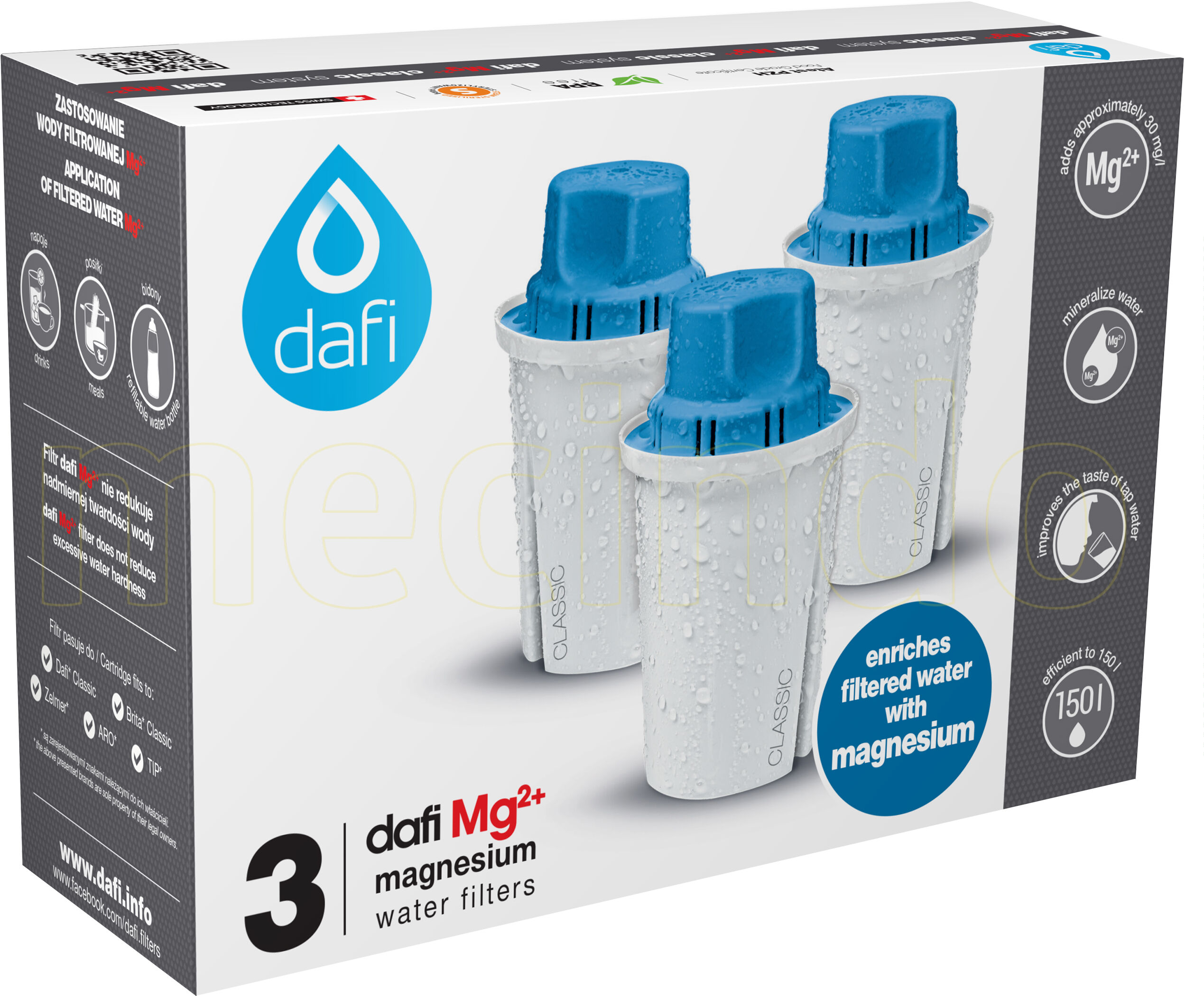 Dafi Filterpatroner 3-pack Dafi Magnesium mineraler - 3 stk