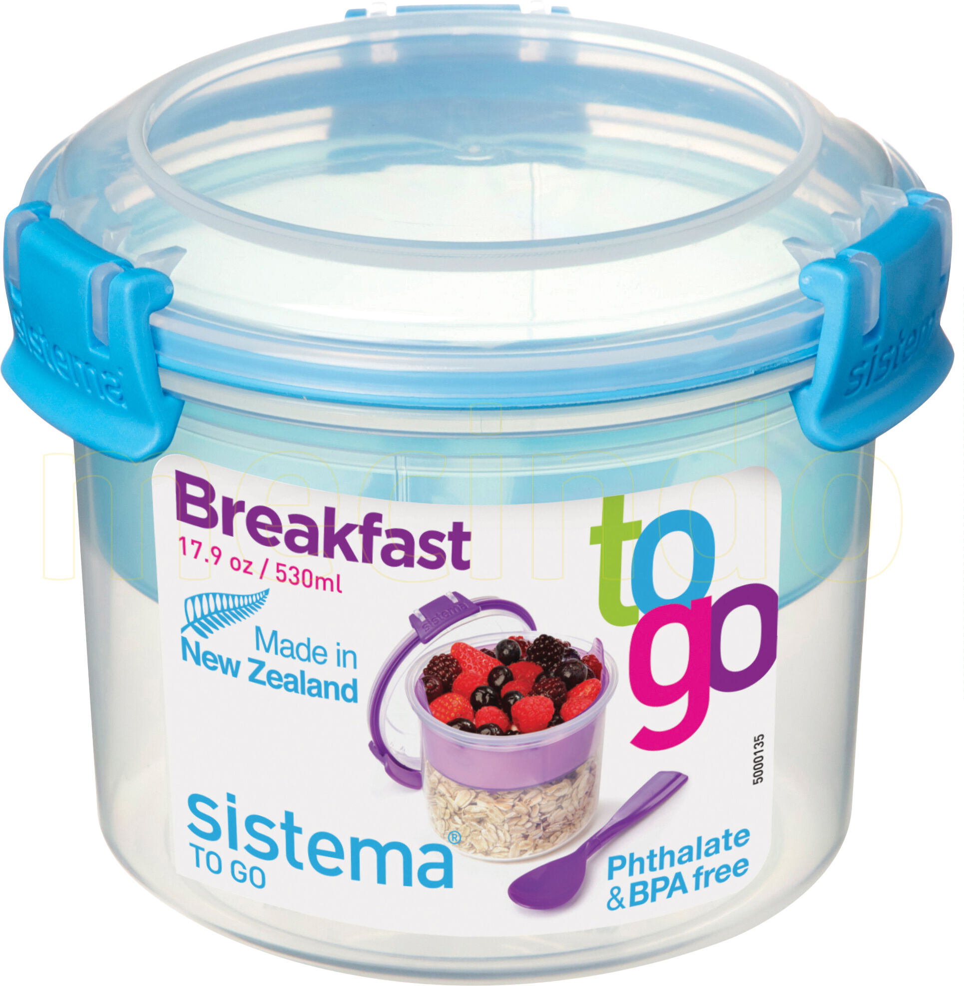 Sistema Opbevaringsboks blå 530 ml Breakfast to go - 1 stk