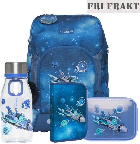 Beckmann Skolesekk Active Air Flx Sett 4 Deler, Galaxy