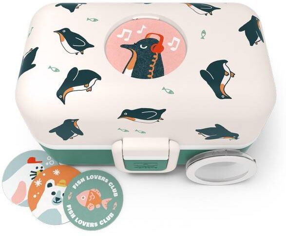 Monbento Matboks Tresor, Green Penguin