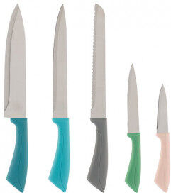 Innovagoods pastell kniv 5 deler