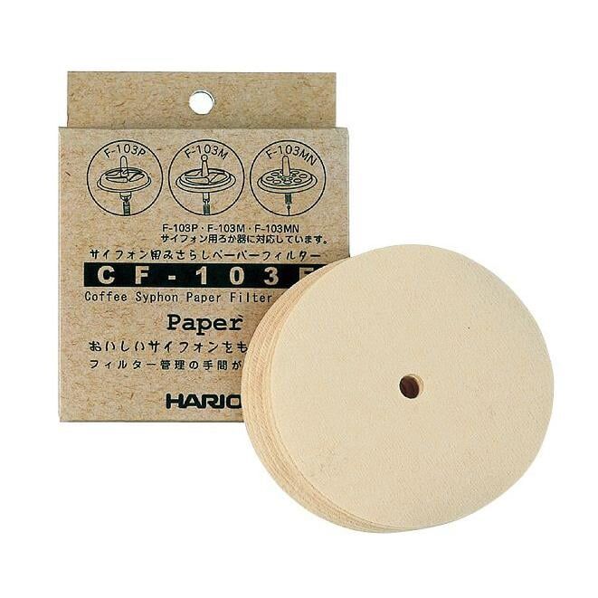 Kaffebox HARIO papers replacement filters for Syphon brewing (100)