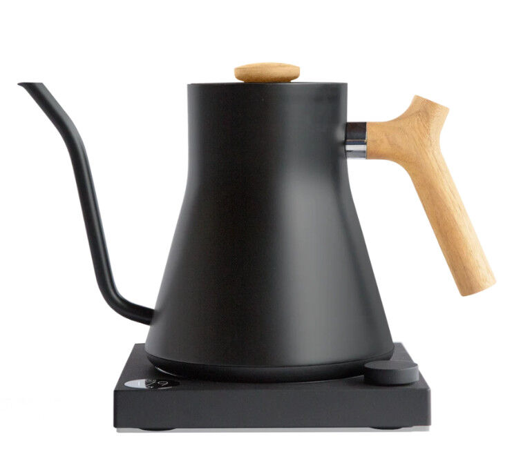 Kaffebox Stagg EKG Electric Kettle 0.9l - Matte Black &amp; Maple