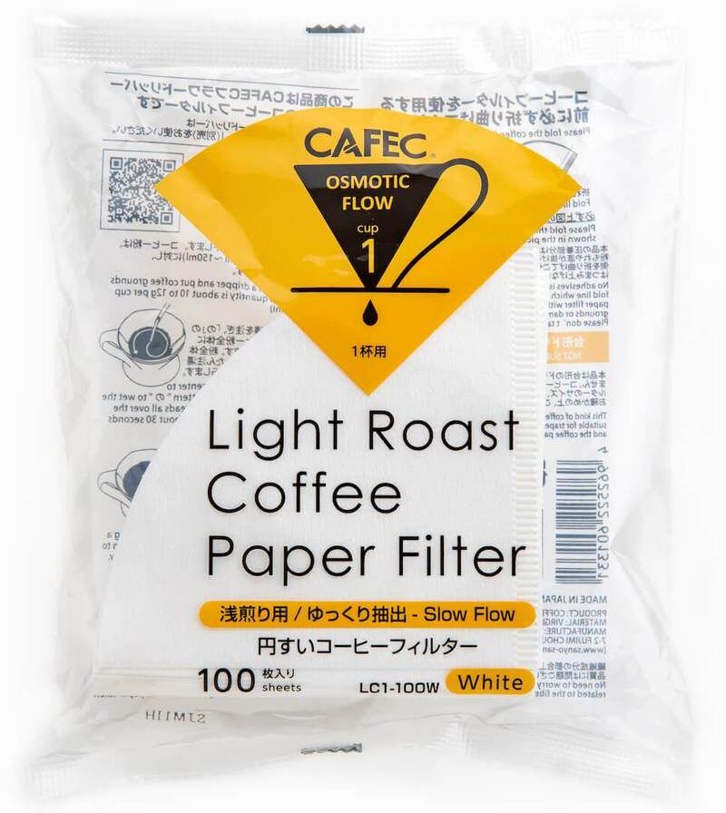 Kaffebox Cafec Light Roast Paper Filter - Cup 1 (1-2 cups)