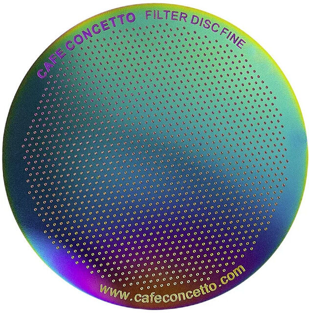 Kaffebox Cafe Concetto Metal Aeropress Filter - Rainbow, Fine