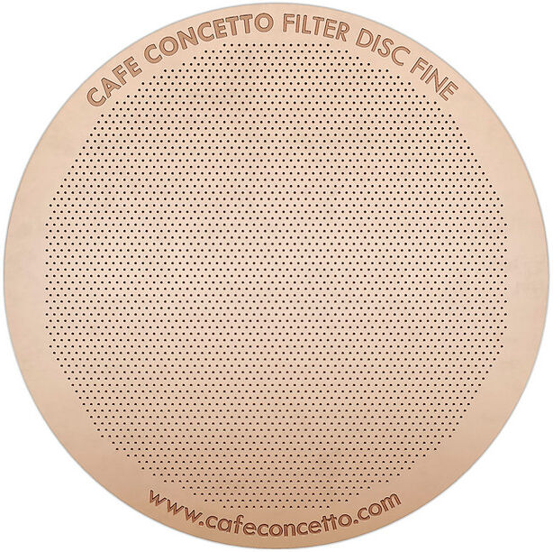 Kaffebox Cafe Concetto Metal Aeropress Filter - Rose Gold, Fine