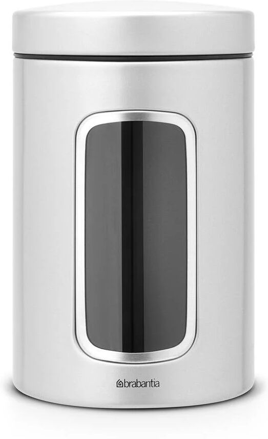 Brabantia oppbevaringsboks med vindu 1,4 liter metallic grey