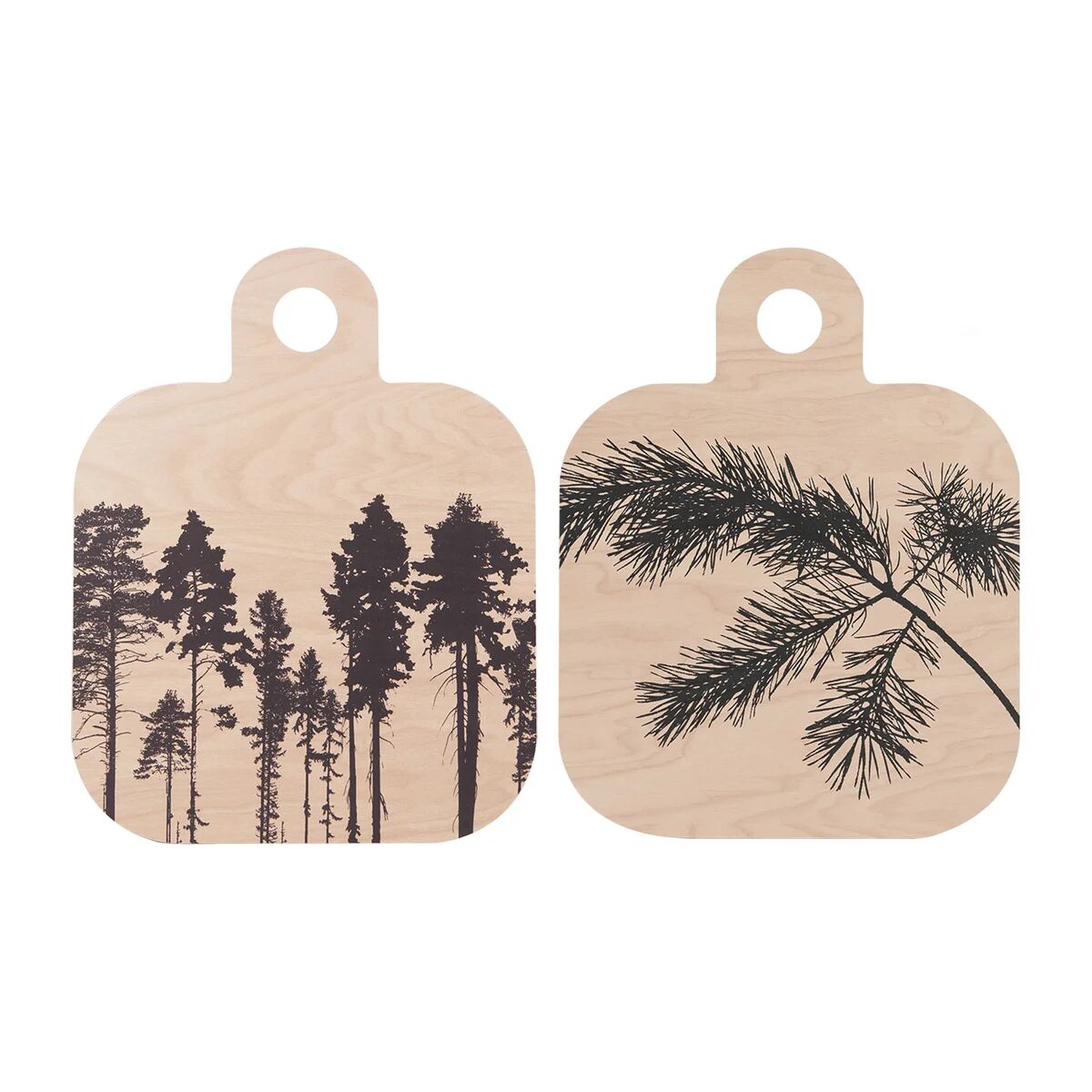 Muurla Forest skjærefjøl 25x32 cm natur-svart