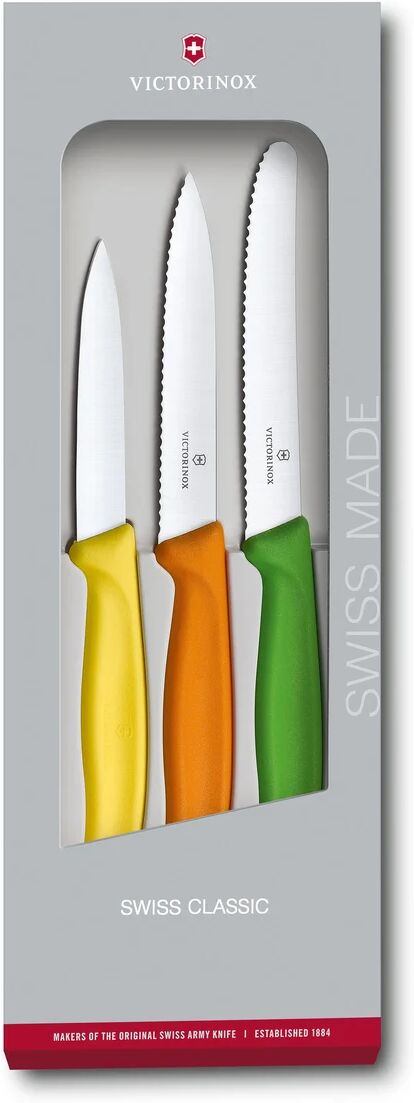 Victorinox Swiss Classic skrelleknivsett 3 deler Rustfritt stål