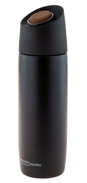 Asobu 5th Avenue Coffee Tumbler Black - czarny kubek termiczny 390 ml