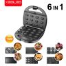 XEOLEO-Electric Waffle Maker  6 em 1  Grill  Sanduíche  Bolo  Eletrodomésticos de cozinha