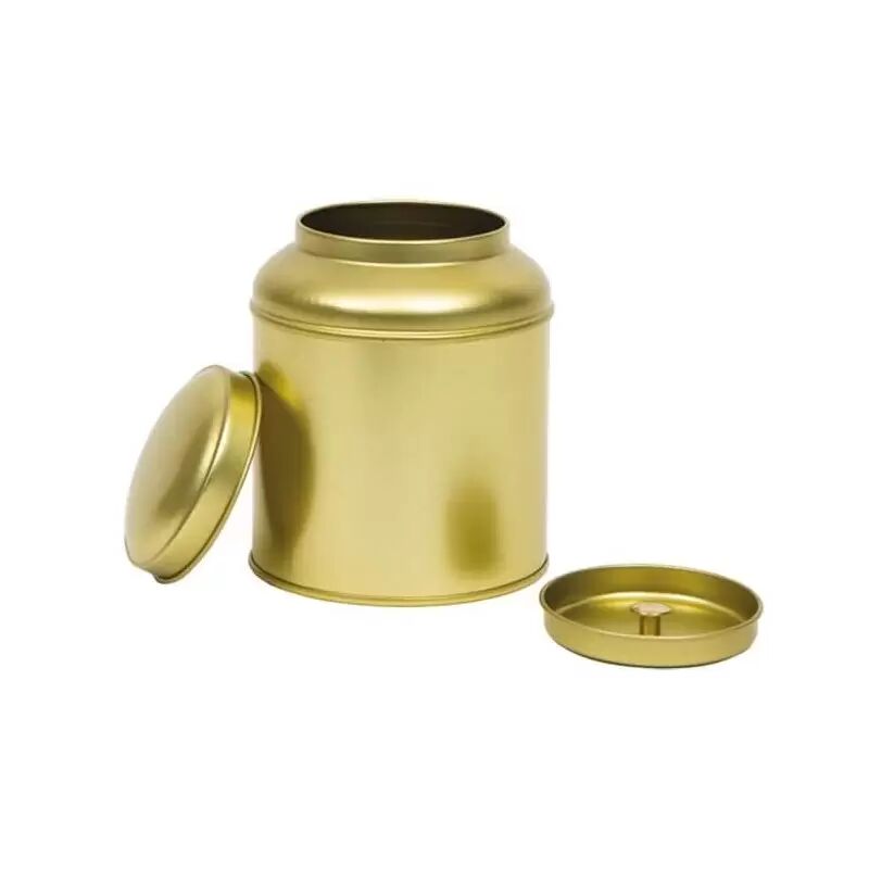 Chás do Mundo ® Lata Redonda Dourada com Tampa - 100grs