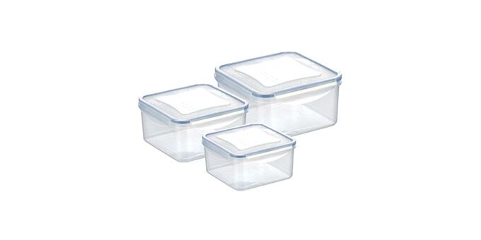 Tescoma caixa quadrada FRESHBOX 3 pcs, 0.4, 0.7, 1.2 l